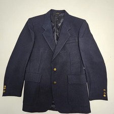 Vintage Levis Action Suit Blazer Mens 40R Navy Two Button Sport Coat Jacket 70s