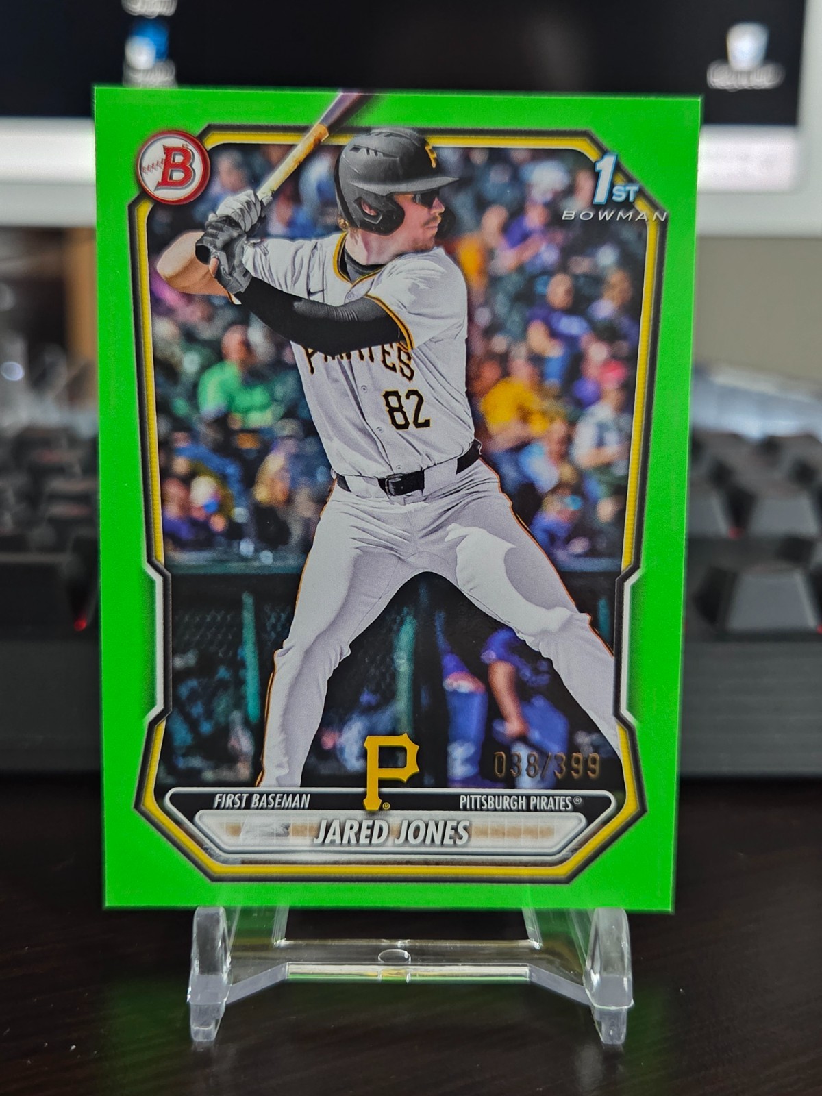 2026 Bowman Baseball Jared Jones /399 Neon Green Border Pirates