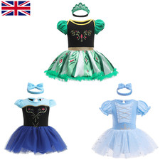Snow White Baby ELSA ANNA Princess Queen Cosplay Costume Grils Fancy Tutu Dress