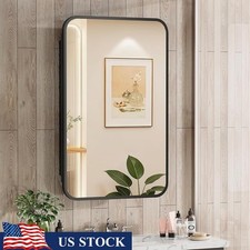 Durable Metal Medicine Cabinet W/ Adjustable Shelves Bathroom Organization New