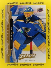 Jake Allen, St. Louis Blues, 2018, MVP Hockey...