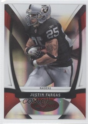 2009 Certified Mirror Red 78/250 Justin Fargas #89 z6b