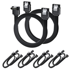 SATA Cable III Right Angle  Straight, 5-Pack SATA Data Cables 90 Degree  5-...