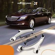 6x Front Lower Control Arms Outer Tie Rods For 2013-2015 Chevy Malibu LaCrosse