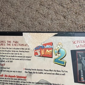 Earthworm Jim 2 - Sega Saturn - PAL - boxed with instructions