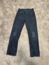 Vintage Levi’s 501-0658 Black Jeans USA Made 80s Grey Fuzzy Tagged 30x32