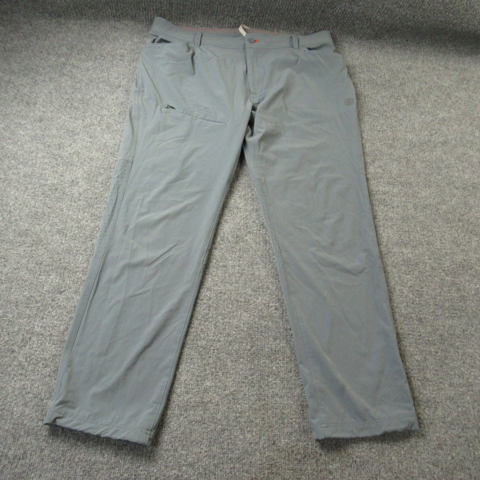Eddie Bauer Pants Mens Size 38x32 Gray Guide Throwline Fishing Outdoor Hiking