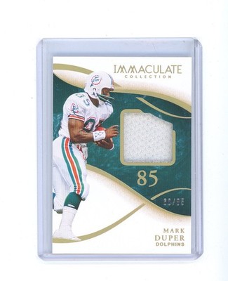 2020 Immaculate Mark Duper #INM37 Numbers Jersey Patch /85 NM
