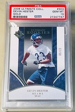 DEVIN HESTER 2006 Upper Deck ULTIMATE COLLECTION Gold /50 #303 Rookie RC PSA 10
