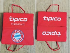 FC Bayern Stadion Sitzkissen tipico Stammplatz rot Winter Kälte Camping Arena