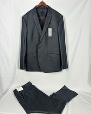 Kenneth Cole Reaction Ready Flex Suit 2-PC Jacket Pants Suit Size 46R x 40W