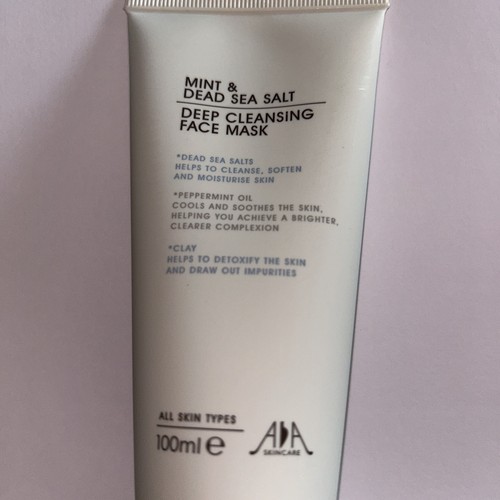 AA Skincare Mint & Dead Sea Salt Deep Cleansing Face Mask 100ml Full Size Sealed - Picture 2 of 4
