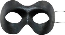 Masquerade Mask for Men Black, Halloween Venetian Adult Masquerade Masks, Black