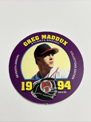 1994 King B Discs #18 Greg Maddux Collectors Edition