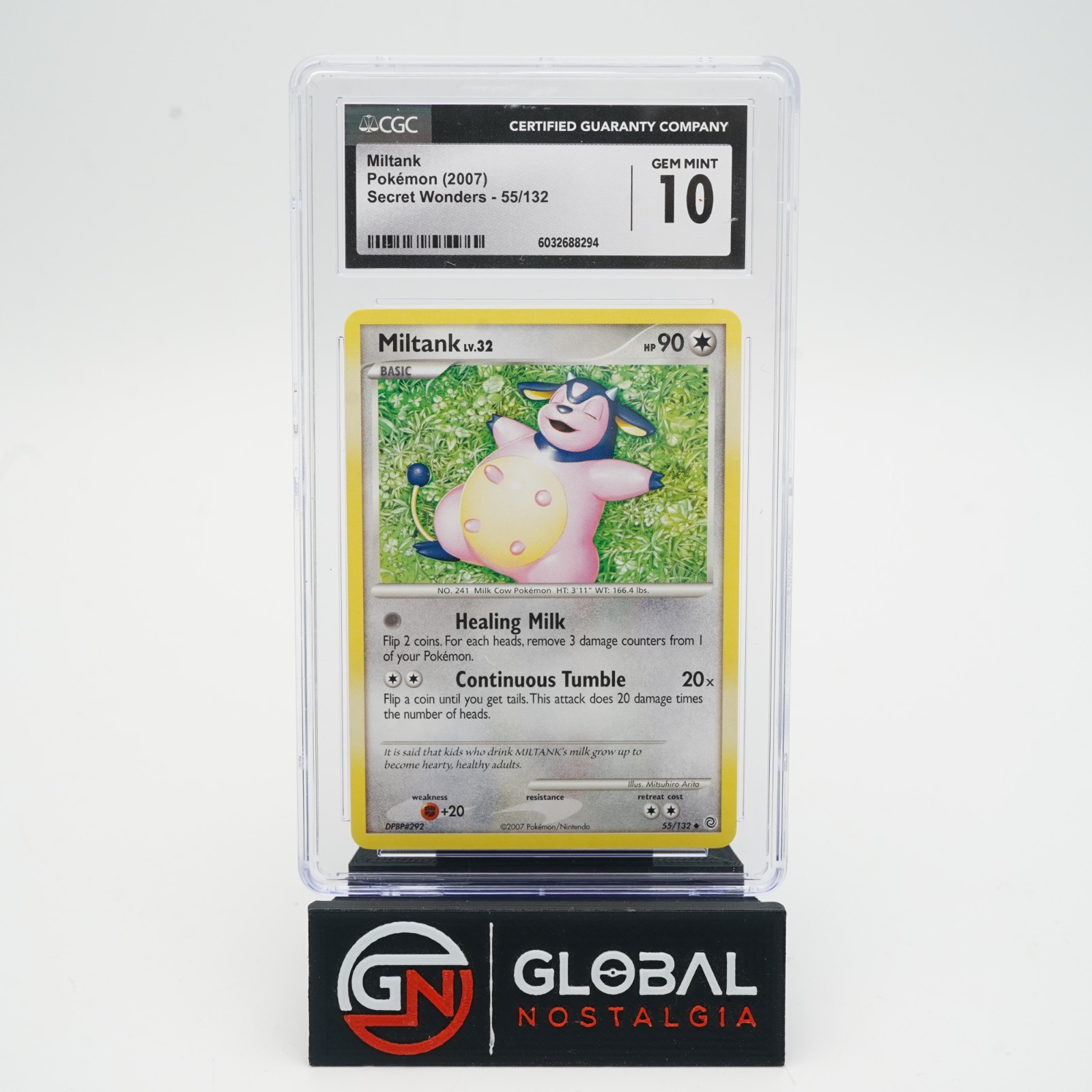 Miltank #55 Secret Wonders Pokemon 2007 POP 4 CGC 10