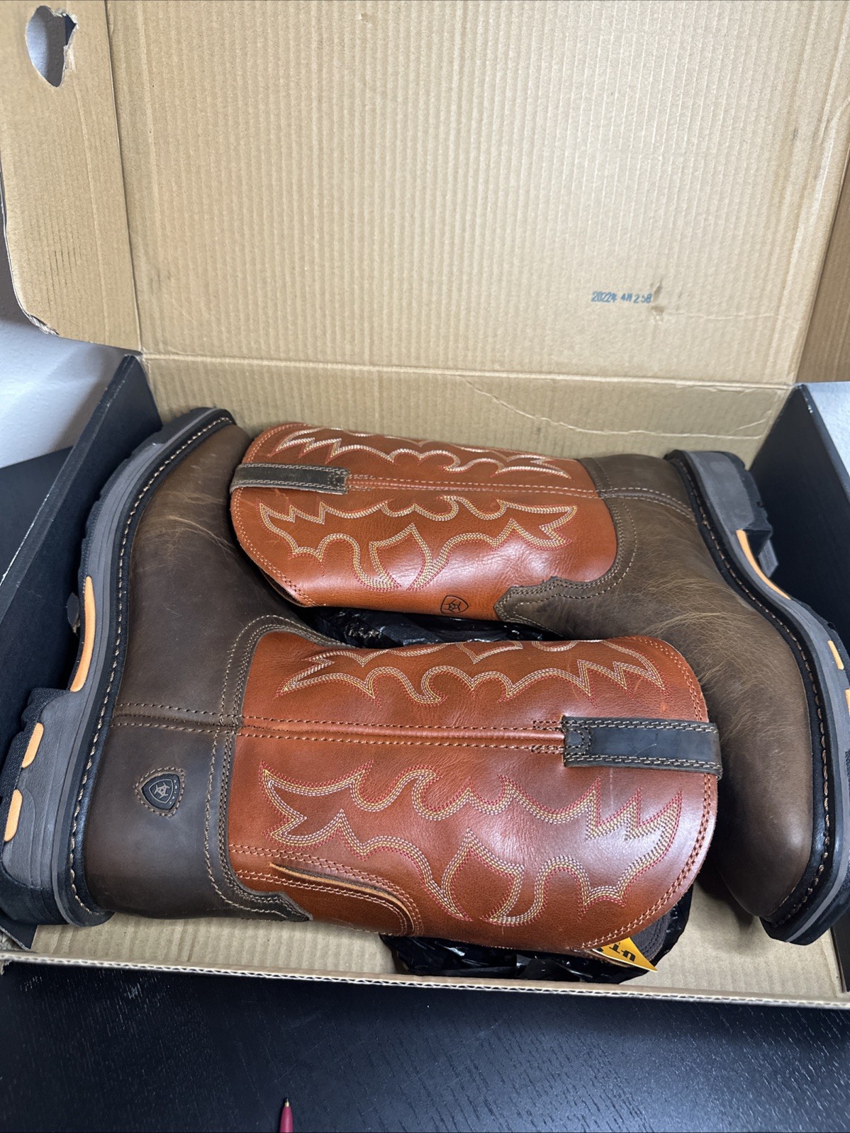 Ariat Boots Brown 10005888 Workhog Ats Work Wide Square Soft