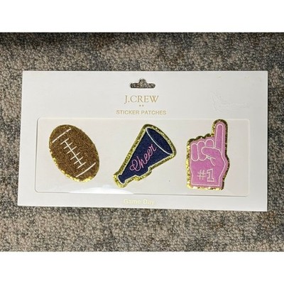 J Crew Factory Sticker Patches Football Cheer Foam Finger Set of 3 #CA942 $24.50