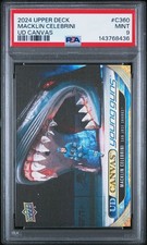 🔥📈 2024 Upper Deck UD Canvas Macklin Celebrini Rookie YG #C360 🔥PSA 9🔥