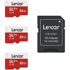High Speed 32GB Micro SD Memory Card 3 Pack