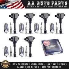6 Ignition Coil 6 Ngk Iridium Spark Plug For Nissan Pathfinder 2013-2024 3.5l