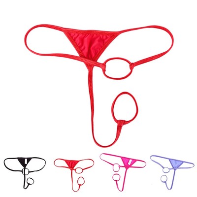 Sexy Herren Ausbuchtung Beutel T-Rücken Suspensorium G-String Solid Bikini