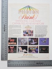 Paint Amiga Vintage Computer Software Pc Print Advertisement