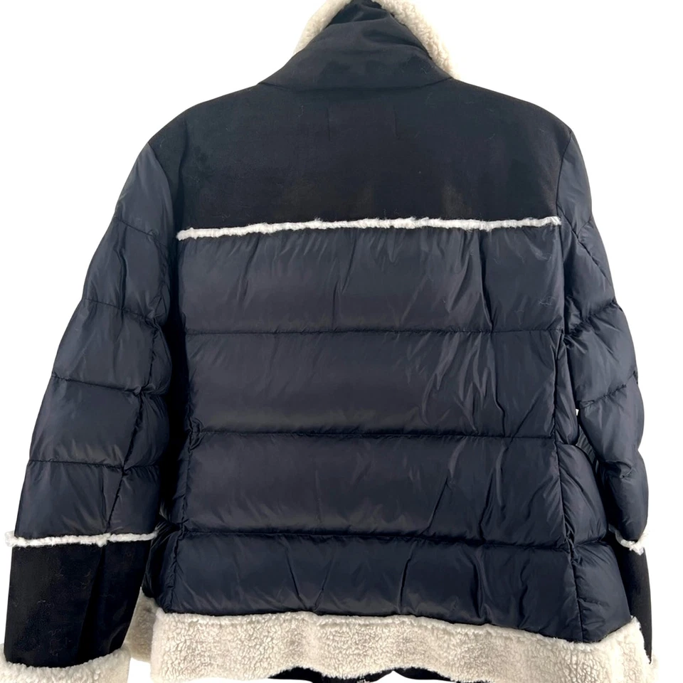 Chaqueta acolchada Tahari Selena con ribete de piel sintética NUEVA TALLA XXL Foto 3 de 4