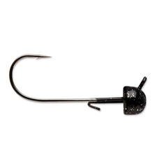 VMC Half Moon Jig 2/0 Hook Size 1/8 oz Black Fishing Lures – Pack of 4