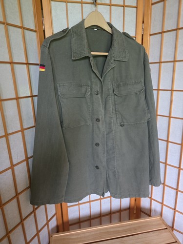 1990 West German Army Moleskin Field Jacket Bundeswehr Olive Drab Sz Gr 12 Lg