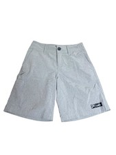 Pelagic Short Youth Sz 25 Grey Deep Sea Hybrid Fishing Swim Trunks Board Shorts