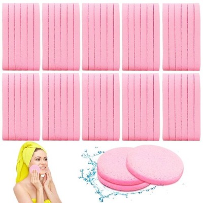 Facial Sponges Compressed 120 PCS Cleansing Makeup Removal Pads Exfoliating