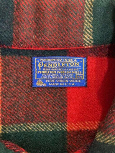 PENDLETON/70s/Jacket/M/Wool/Red/Check - image 3
