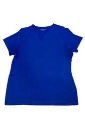 Mandala Scrubs Women's Curved V-Neck Scrub Top.