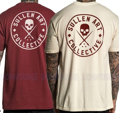 Sullen Ever Premium SCM2814 Short Sleeve Tattoo Skull T-shirt For Men | 2 Colors