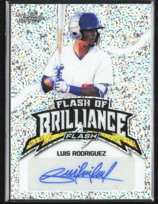 Luis Rodriguez 2020 Leaf Flash of Brilliance Auto #FB-LR1