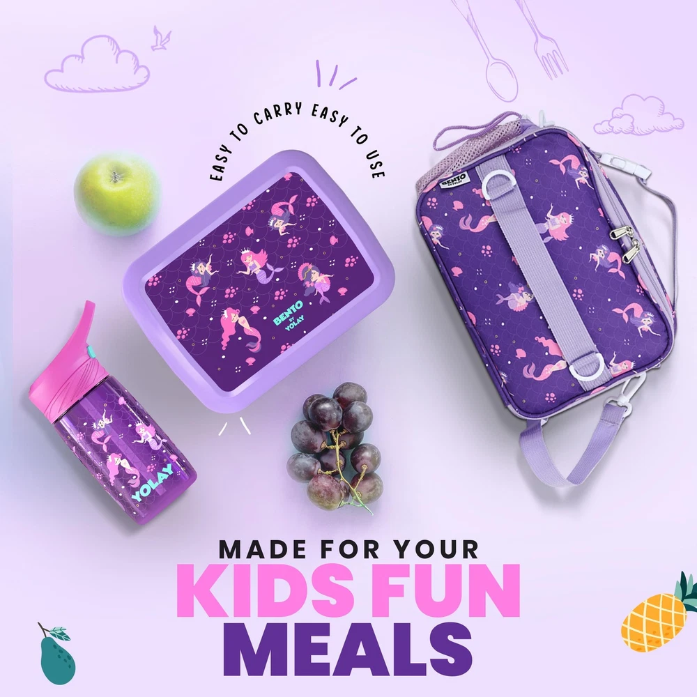 Leak-Proof 5-Compartment Bento Lunch Box for Kids Leak-Proof 5-Compartment Bento Lunch Box for Kids