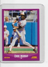 1988  SCORE  #18  EDDIE MURRAY   1B    BALTIMORE ORIOLES