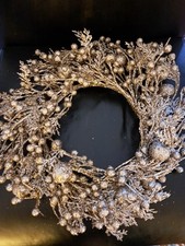 Wunderschöner, silberner Kranz, für Türe oder Kerzen, Durchmesser Ca 38cm