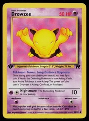 Drowzee 54/82 Team Rocket 1st Edition Common