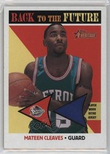 2000-01 Topps Heritage Back to the Future Retro Jerseys Mateen Cleaves #BF3 1f8