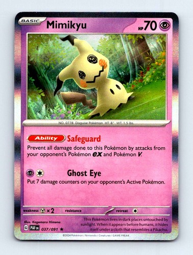 #37 2024 Paldean Fates [[ Mimikyu HOLO