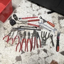 23 Pc Of Mac Tools Various Tools Mechanic Pliers Sockets Wrench Lot Hand Tools