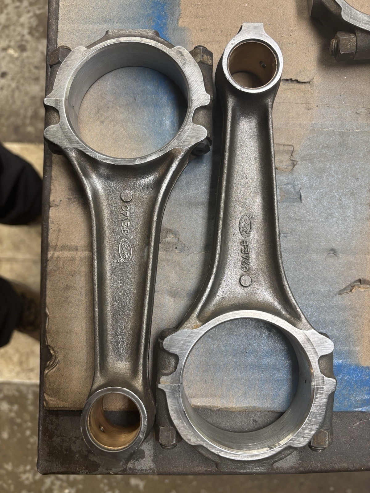 Fe Ford Rods Ford 390, 428 FE Connecting Rods Reconditioned C7AE-B 2 Rods | eBay