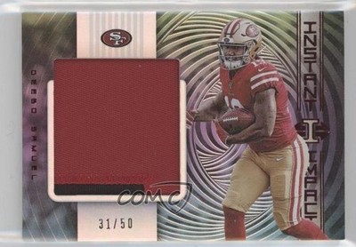 2019 Panini Illusions Instant Impact Relics Red 31/50 Deebo Samuel Rookie RC 1dn