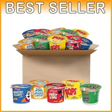 Individually Packaged Cereal Cups, Variety 24-Pack
