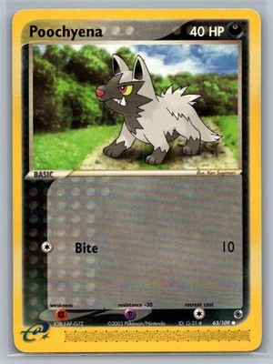 Poochyena (Normal) Ruby and Sapphire 63/109 2003 MP