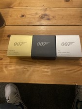 Royal Mint 1/2 oz Silver Proof James Bond 007 3 Coin Set with Display Boxes