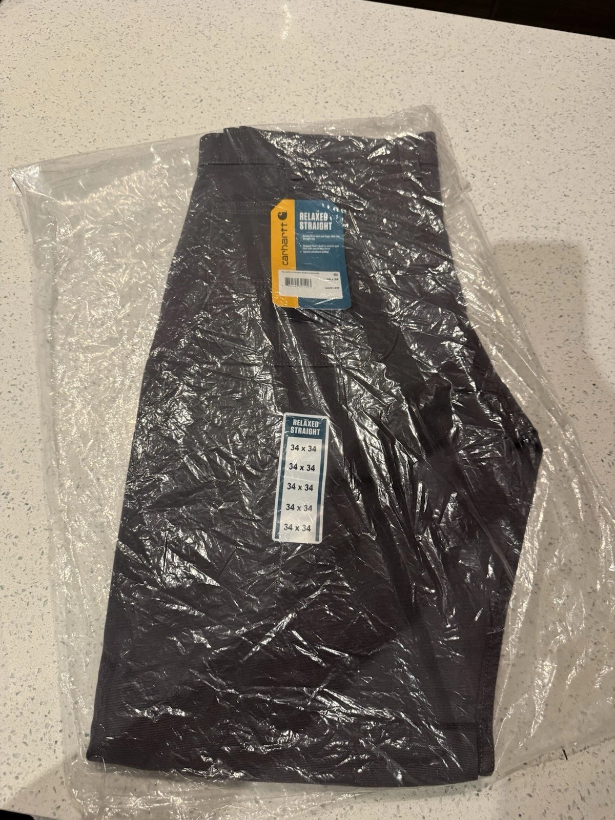 Carhartt Relaxed Straight Rigby Dungaree Gray Size 34*34