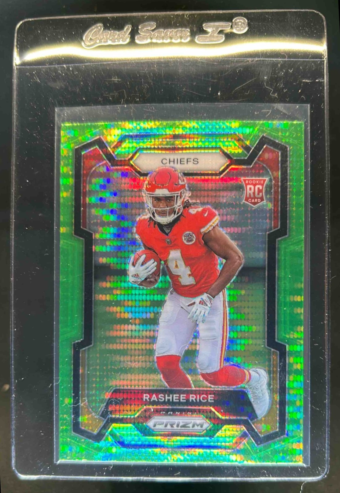 2023 Prizm Rashee Rice RC Neon Green Pulsar #350 Chiefs