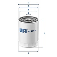 UFI 23.478.00 ÖLfilter FüR Mitsubishi Smart